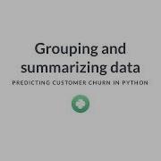 Python Tutorial Grouping And Summarizing Data