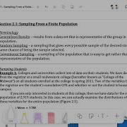 Section 2 1 Sampling From A Finite Population