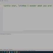 Twinkle Twinkle Poem In Python