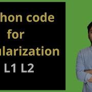 Python Code For Regularization L1 L2 Lasso And Ridge Regression In Python
