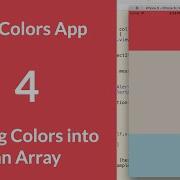 Saving Colors Into An Array