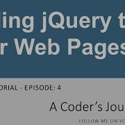 JQuery Tutorial 4 Adding JQuery To Your Web Pages