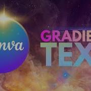 Простой эффект градиентного текста Canva