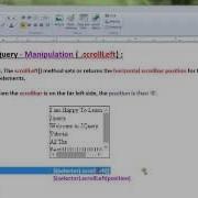 JQUERY SCROLLLEFT METHOD DEMO