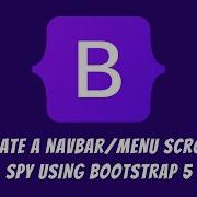 How To Create A Navbar Menu Scrollspy Using Bootstrap 5