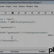 PHP Advance Tutorial 9 MD5 Encryption