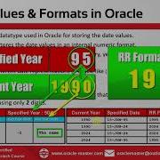 7 9 Single Row Functions Date Values Date Formats In Oracle