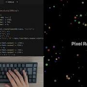 ASMR Programming Pixel Rain Animation No Talking