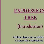 1 Expression Tree Data Structure Binary Expression Tree Binarytree Datastructure