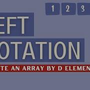 Left Rotate An Array By D Elements Time O N C