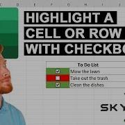 How To Highlight A Cell Or Row With A Checkbox In Excel SKYXCEL