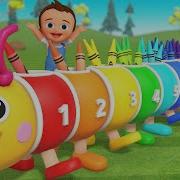 Learn Colors Numbers With Crayons Colorful Caterpillar Train Kindergarten Kids Educational