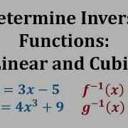 Ex 1 Find The Inverse Of A Function