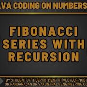 FIBONACCI SERIES WITH RECURSION USING JAVA IN TAMIL