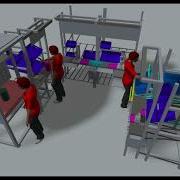 SIMULIF3 USHAPE ASSY FlexSim Model By If3 Cz