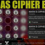 Destiny 2 How To Input A Valid Sequence And Activate The Wishing Wall MARA S CIPHER Triumph