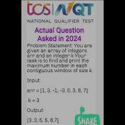 TCS NQT Actual Coding Question Asked In 2024 Jobupdates4u