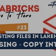 23 Databricks COPY INTO Command COPY INTO Metadata Idempotent Pipeline Exactly Once Processing