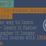 Python Tutorial For Beginners To Advanced Chapter 2 Python In Place Assignment Operators