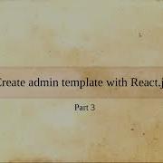 Create Admin Template With React Js Part 3
