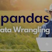 Data Wrangling With Python And Pandas LIVE