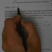 Transformations And Function Notation