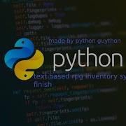Python Text Based RPG Inventory System Finish Up
