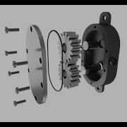 FreeCAD And Blender Render And Animation Of Gear Pump