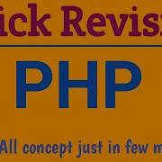 Quick Revision Of PHP Important Questions Of PHP Php