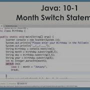 Java 10 1 Month Switch Example