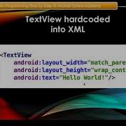 Android Studio TextView Slide Presentation