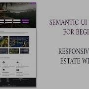 Semantic UI Real Estate Responsive Web Design Beginner To Professional