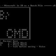 Batch Game Batchcraft Updated Wider Level Minecraft Clone In 2D On A Batch File