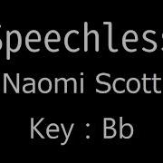 Speechless Naomi Scott Bb Key Karaoke 1