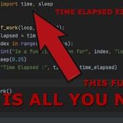 How To Time Elapsed In Python
