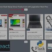 React Js Python Flask Mysql Show Product List With Pagination Next Prev