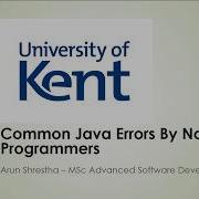 Java Mistakes By Novice Programmers 4 Incompatible Type Error