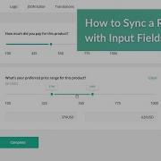 How To Sync A Range Slider With Input Fields Custom Form Builder