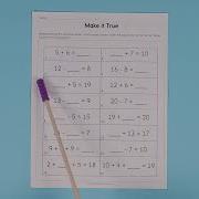 Make It True Missing Number Addition Subtraction Worksheet