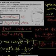 4 7 Part 5 Optimization Minimum Surface Area Differential Calculus
