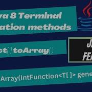 8 10 Java 8 Terminal Methods ToArray Method In Java 8 Java 8 ToArray Method With Example