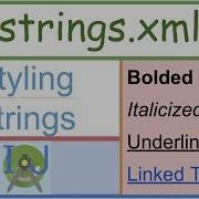 Styling Strings In Strings Xml