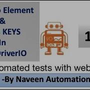 MoveToElement KEYS UserActions In WebDriverIO Part 10