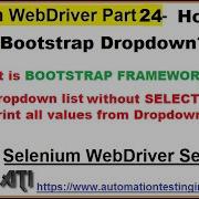 Selenium WebDriver Part24 How To Handle Bootstrap Dropdown In Selenium WebDriver
