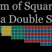 A Sum Of Squares Double Sum Formula Visual Proof 4K