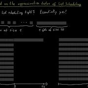 A Lower Bound For The List Scheduling Algorithm