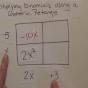 Multiplying Binomials With A Generic Rectangle