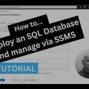 Azure Deploy PaaS SQL Database Connect Using SQL SSMS