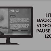 HTML BACKGROUND VIDEO WITH PLAY AND PAUSE EFFECT