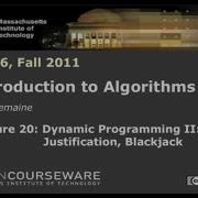 Смотрим лекции MIT Lecture 20 Dynamic Programming II Text Justification Blackjack